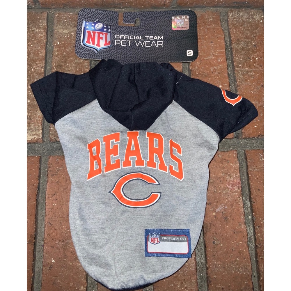 NFL Official Team Chicago Bears Hooded Shirt Size S